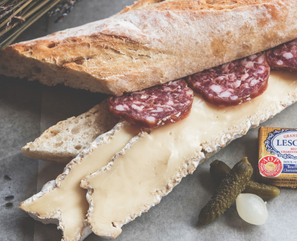 Bocadillo de salchichón ibérico