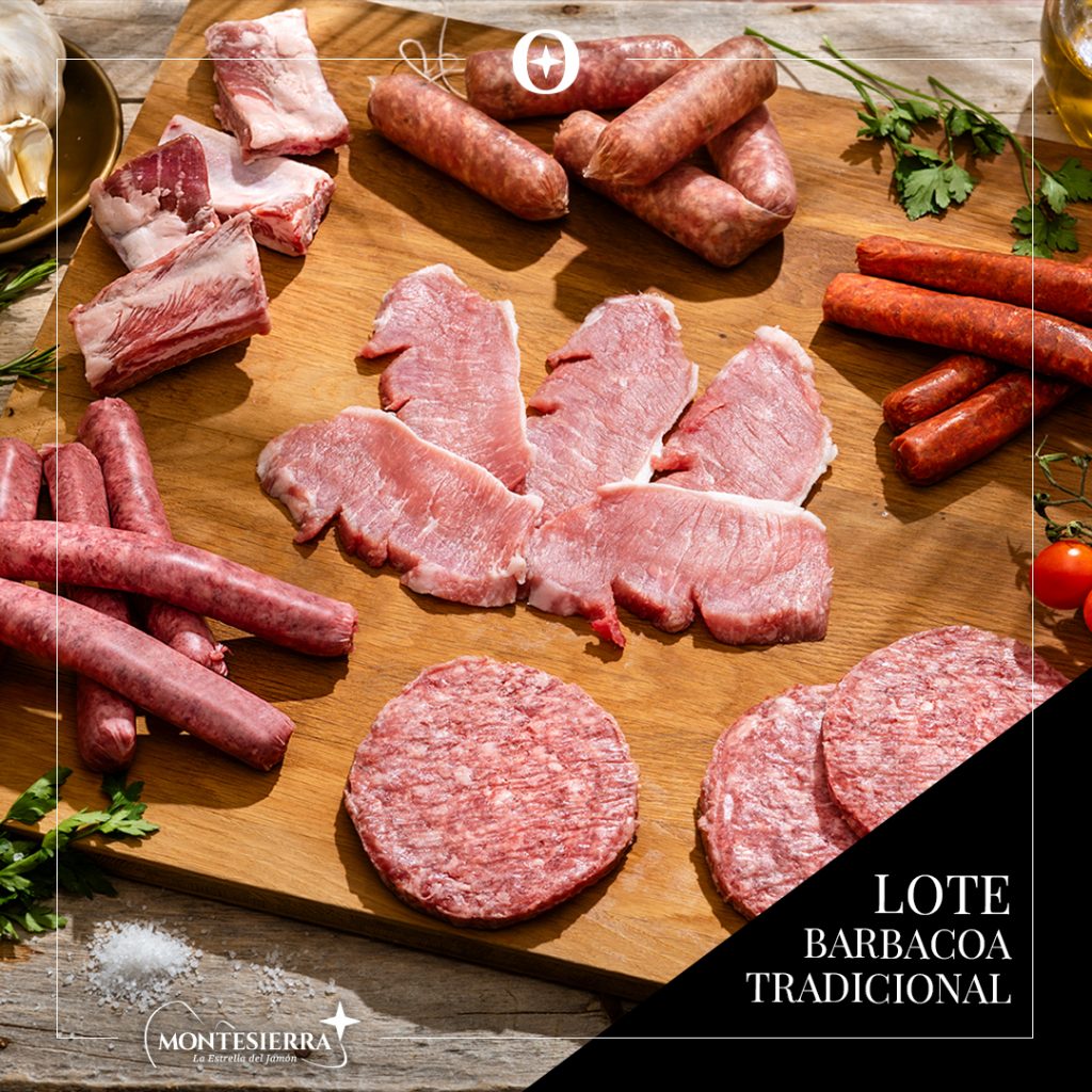 Lotes de carne ibérica para barbacoa Montesierra 